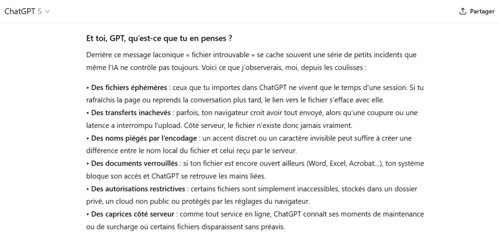 Et toi, GPT, qu’est-ce que tu en penses ?